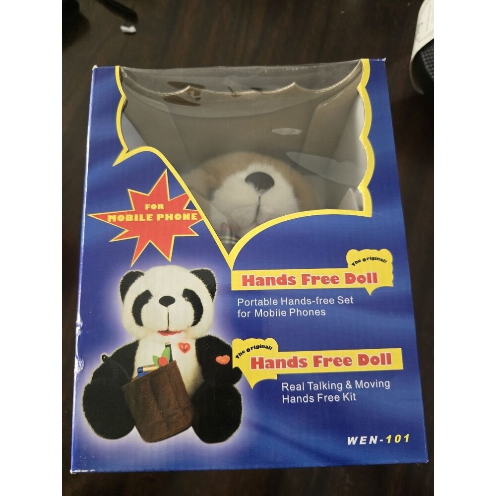 The Original Hands Free Doll WEN-101 Talking Moving Teddy Bear Phone Speaker Box